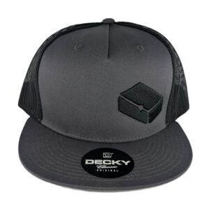 Dented Brick® Black on Black Flat-Brim Snapback