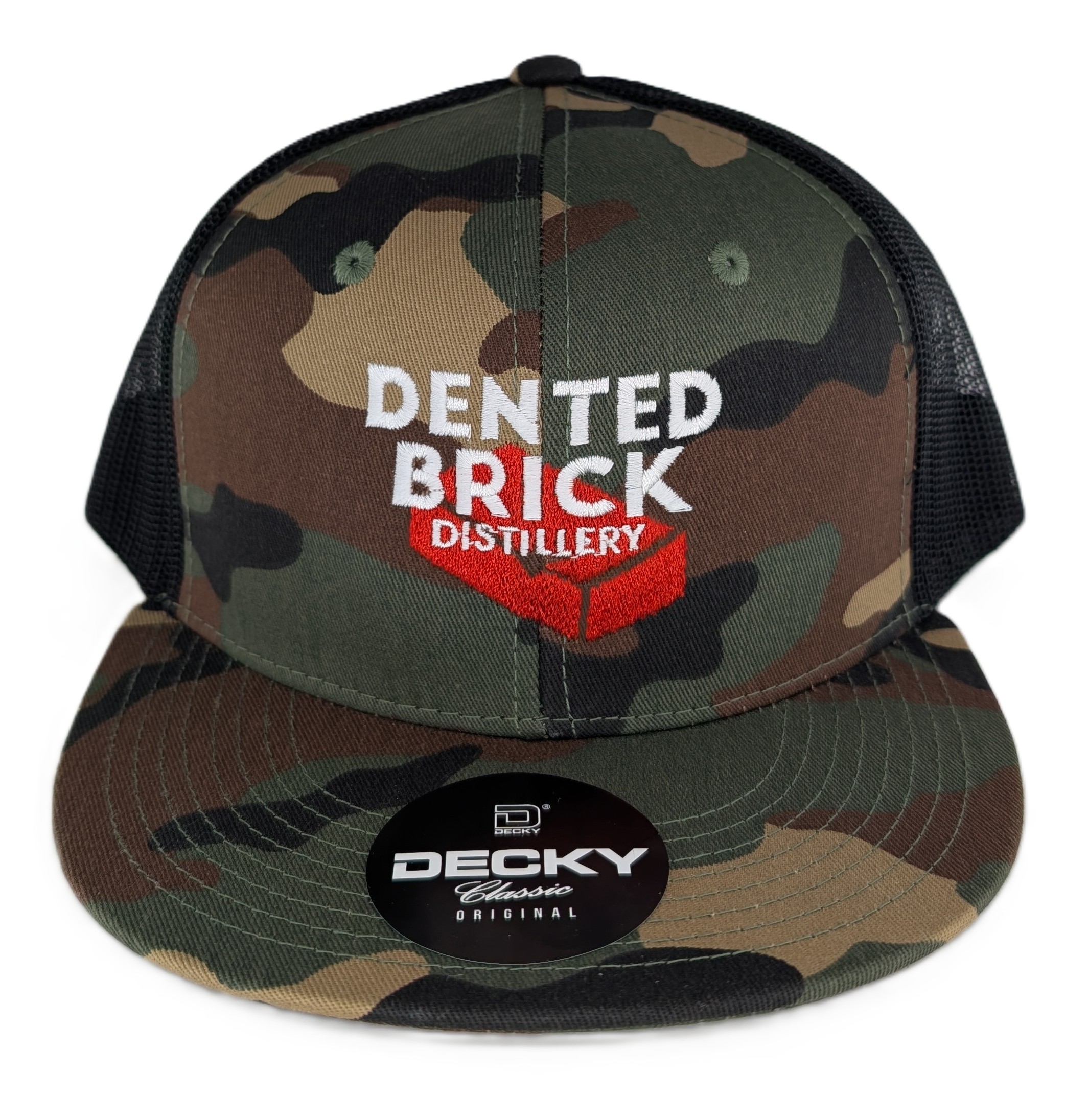Dented Brick® Camo Flat-Brim Snapback