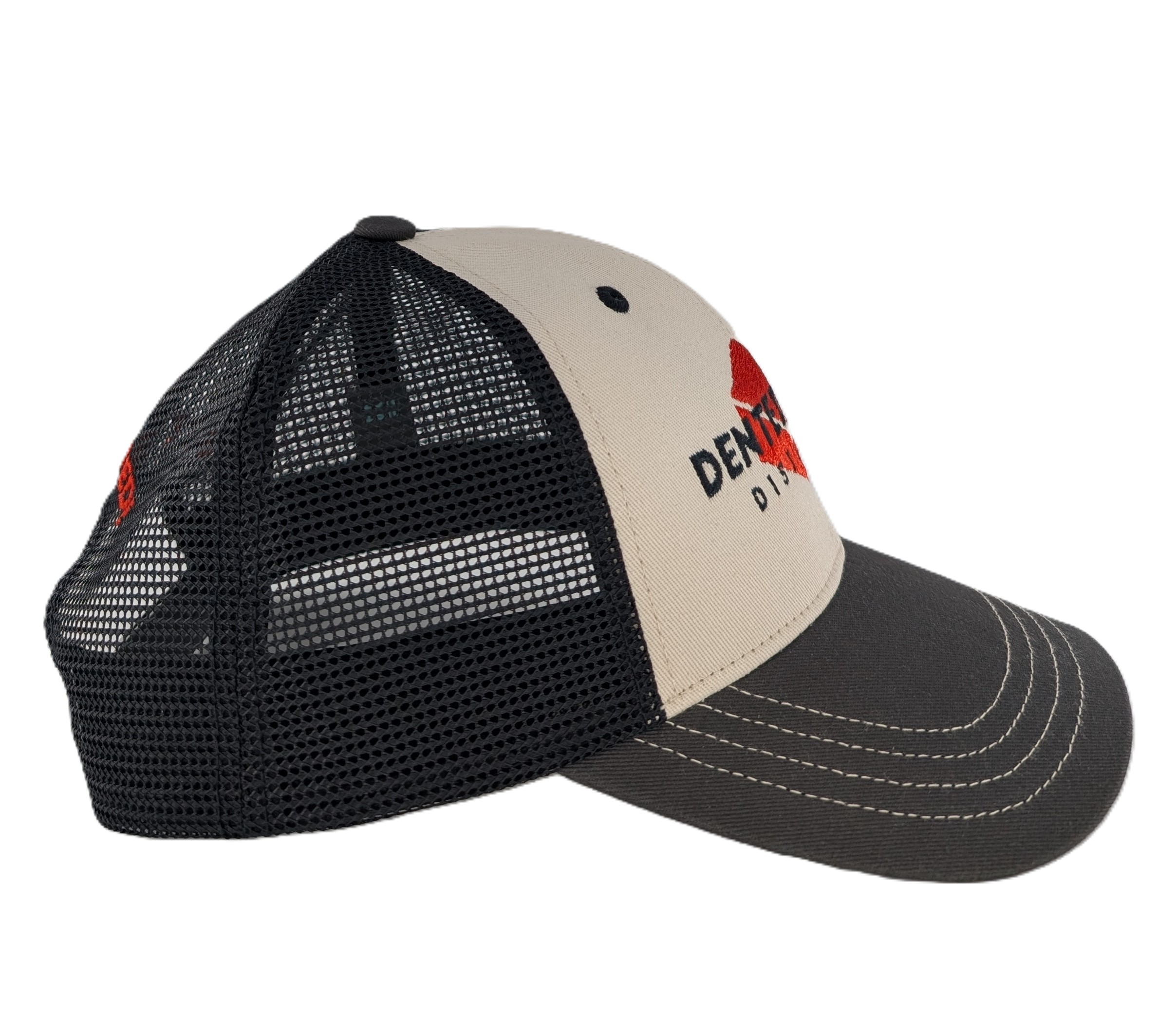 Dented Brick® Tan & Black Trucker Hat - Image 3